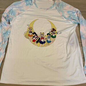 Sailor Moon Rashguard top size 2 plus Hot Topic